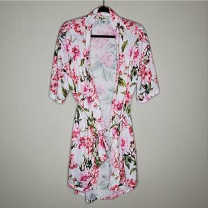 Show Me Your MuMu Brie Garden of Blooms Short Floral Robe One Size